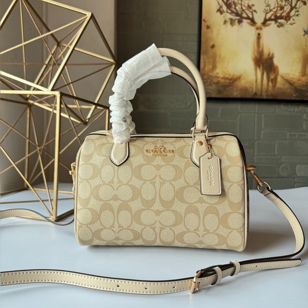 COACH Rowan 18 Mini Satchel in Signature Canvas